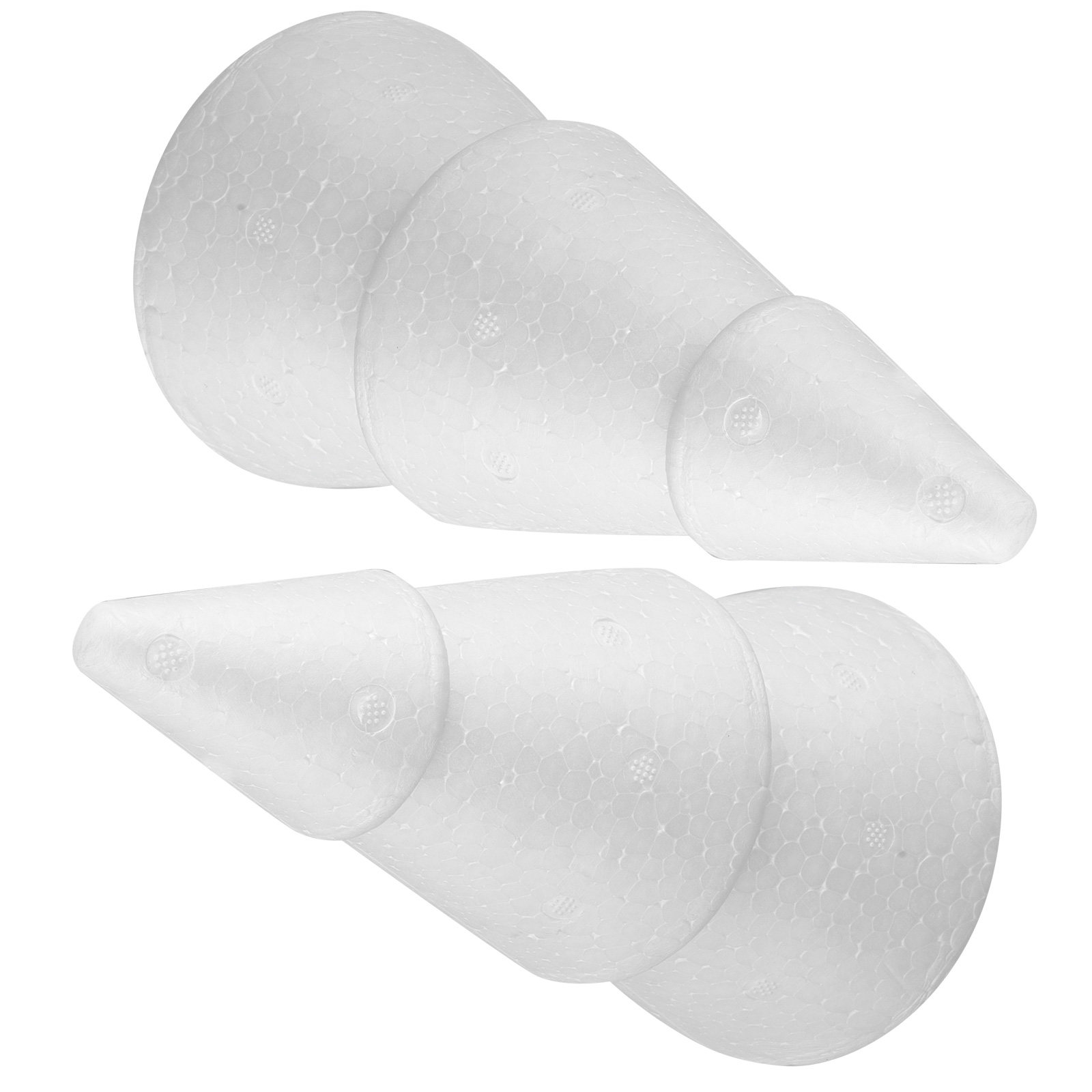 Wedding Decor Supply Store - 2Pcs Polystyrene Foam Tree Cone 20x10.5cm