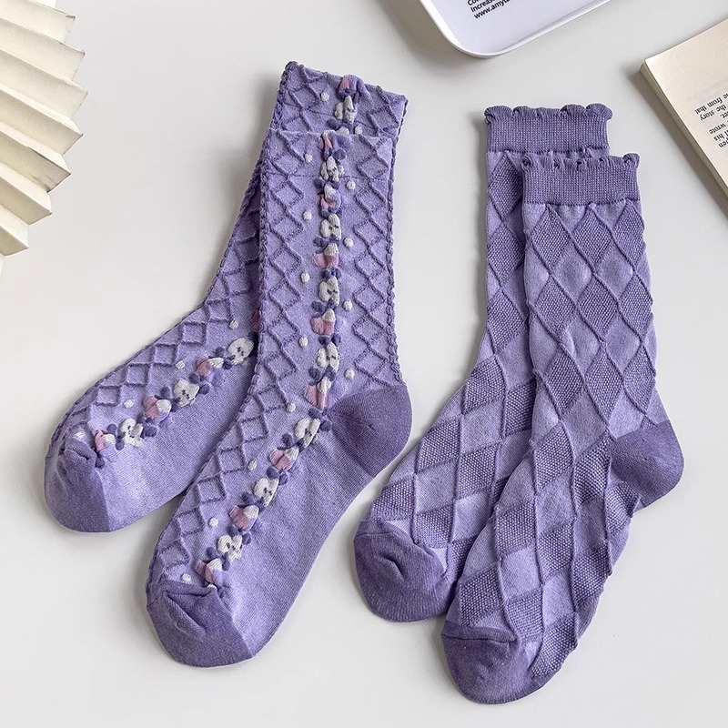 Purple Socks Children Mid Tube - đánh giá và giá Good Floral & Wedding Decor Supply