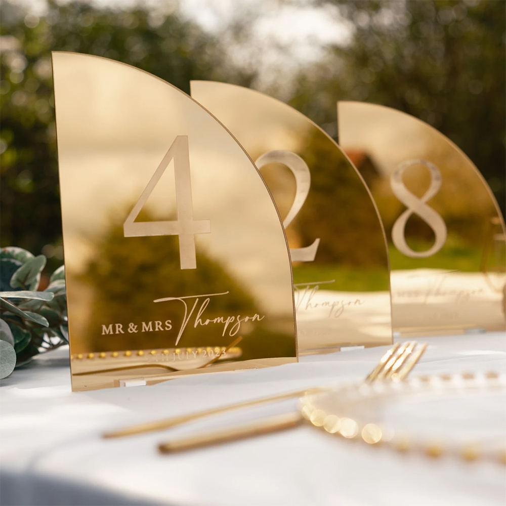 Personalized Wedding Bar Sign  - đánh giá và giá Table Number Gold