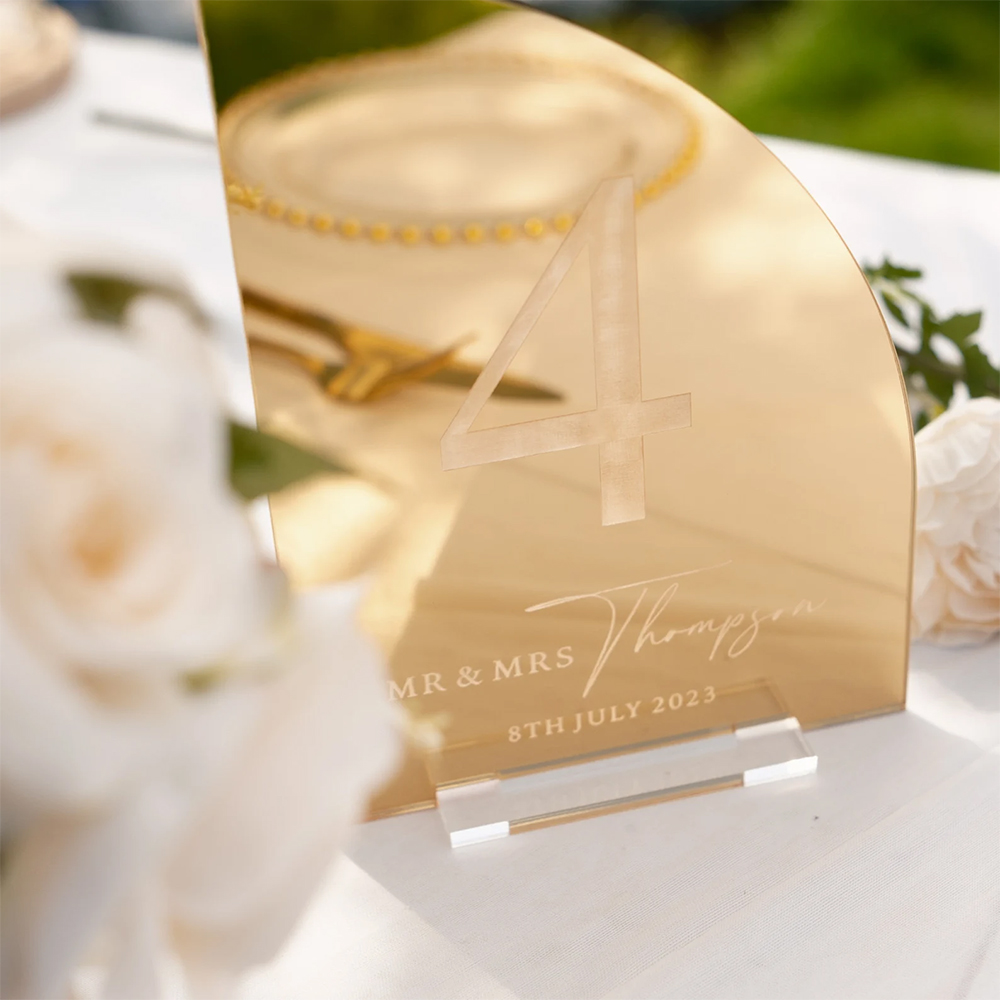 Personalized Wedding Bar Sign  - đánh giá và giá Table Number Gold